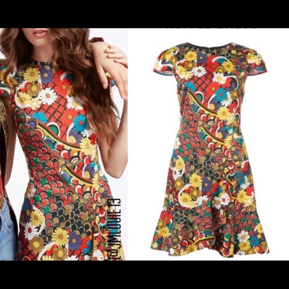 Alice and Olivia Floral Dress Size 0 NWT